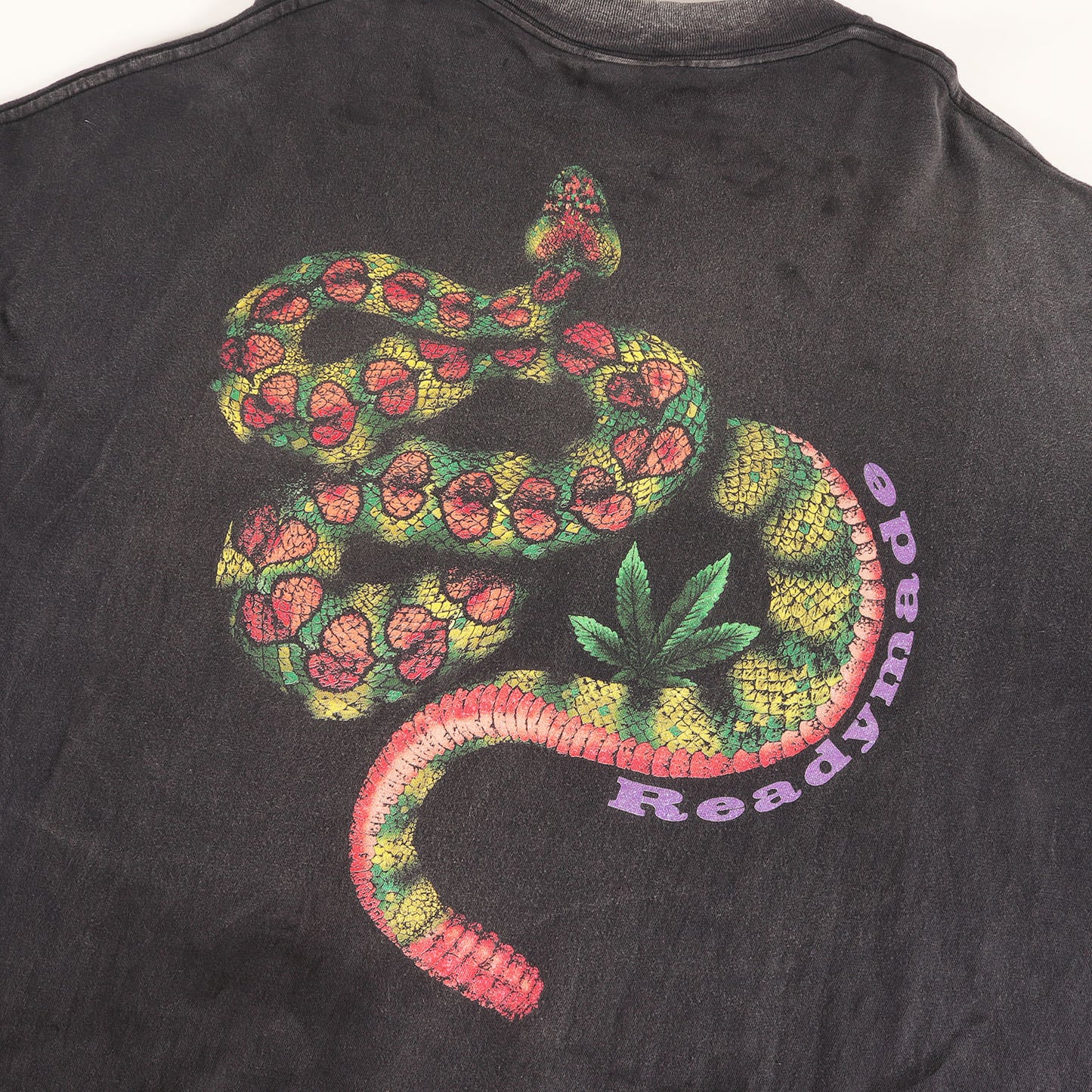 24SS ヴィンテージ加工 スネーク ロングスリーブ ポケット Tシャツ(S T-SHIRT SNAKE)