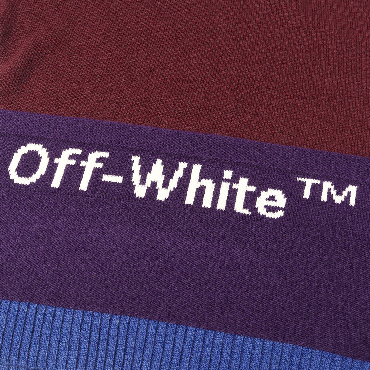 22AW カラーブロック オーバーサイズ クルーネック ウール ニット セーター (COLOR BLOCK OFF CREWNECK)