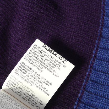 22AW カラーブロック オーバーサイズ クルーネック ウール ニット セーター (COLOR BLOCK OFF CREWNECK)