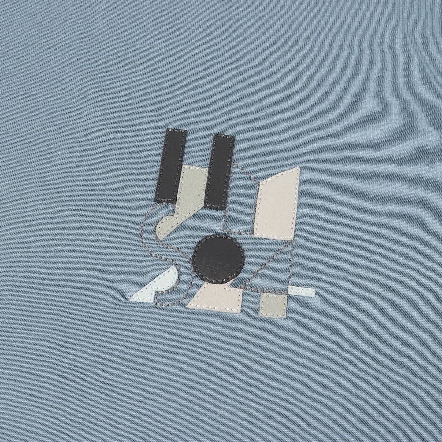 24SS Hパズル レザーパッチ クルーネック Tシャツ