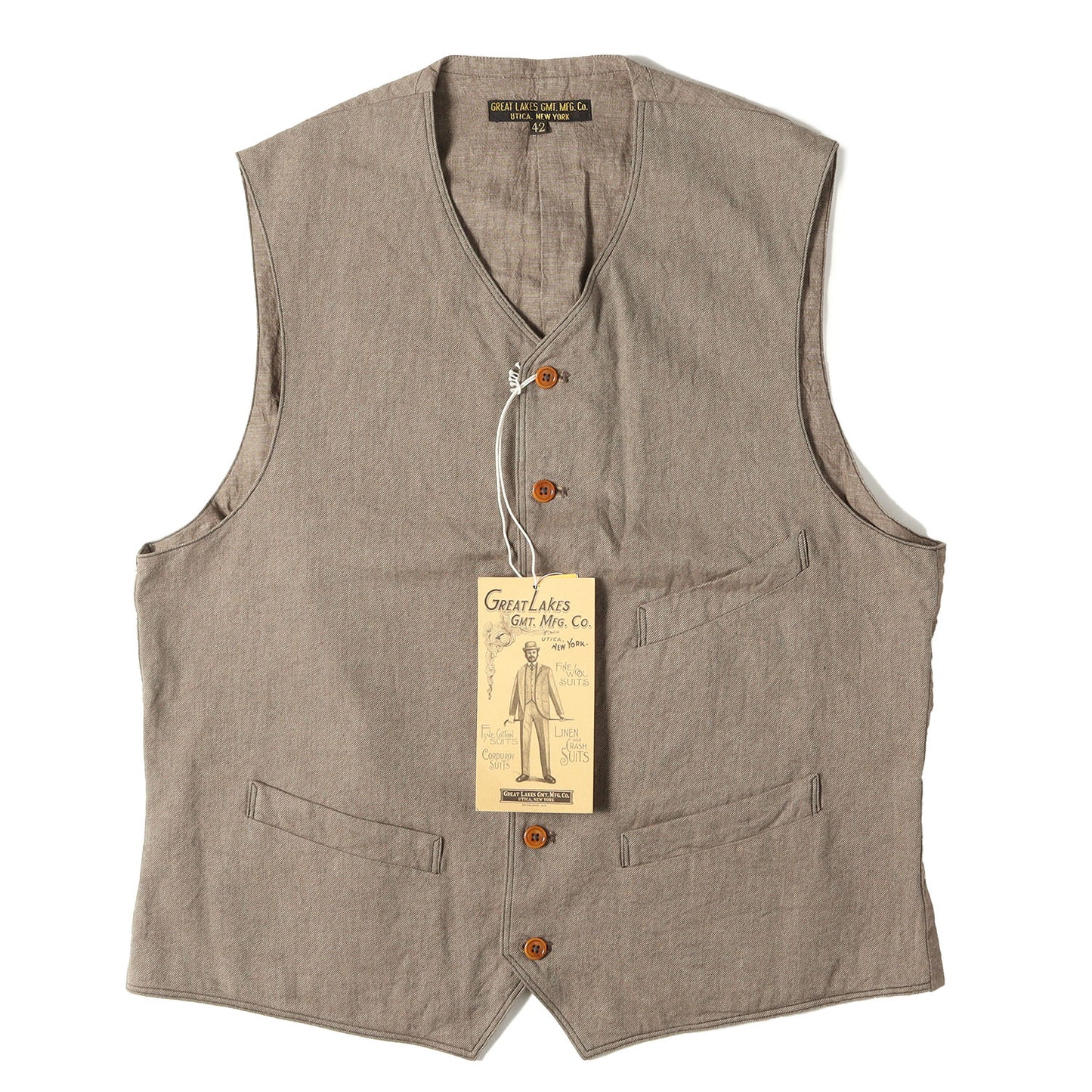 ヴィンテージ ヤーンダイ ツイル ベスト(GREAT LAKES COLUMBIA OUTDOOR STYLE VEST)