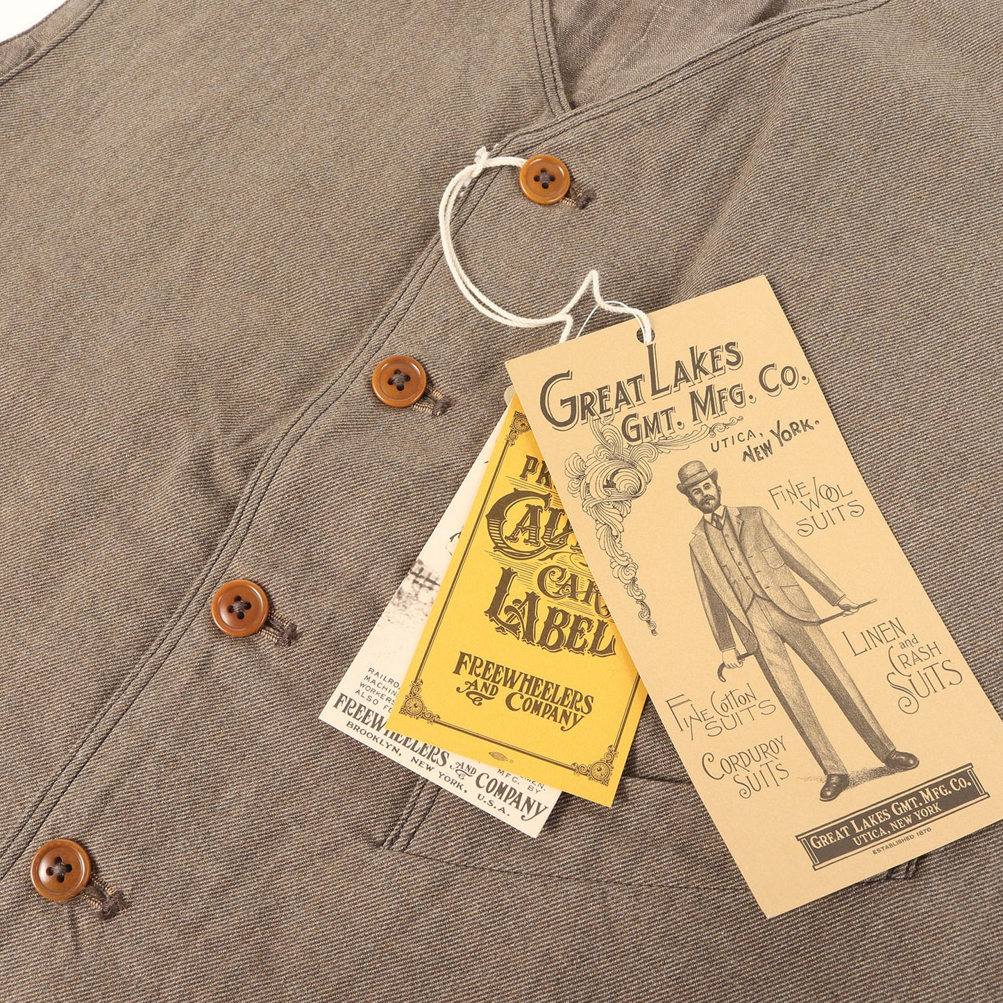 ヴィンテージ ヤーンダイ ツイル ベスト(GREAT LAKES COLUMBIA OUTDOOR STYLE VEST)
