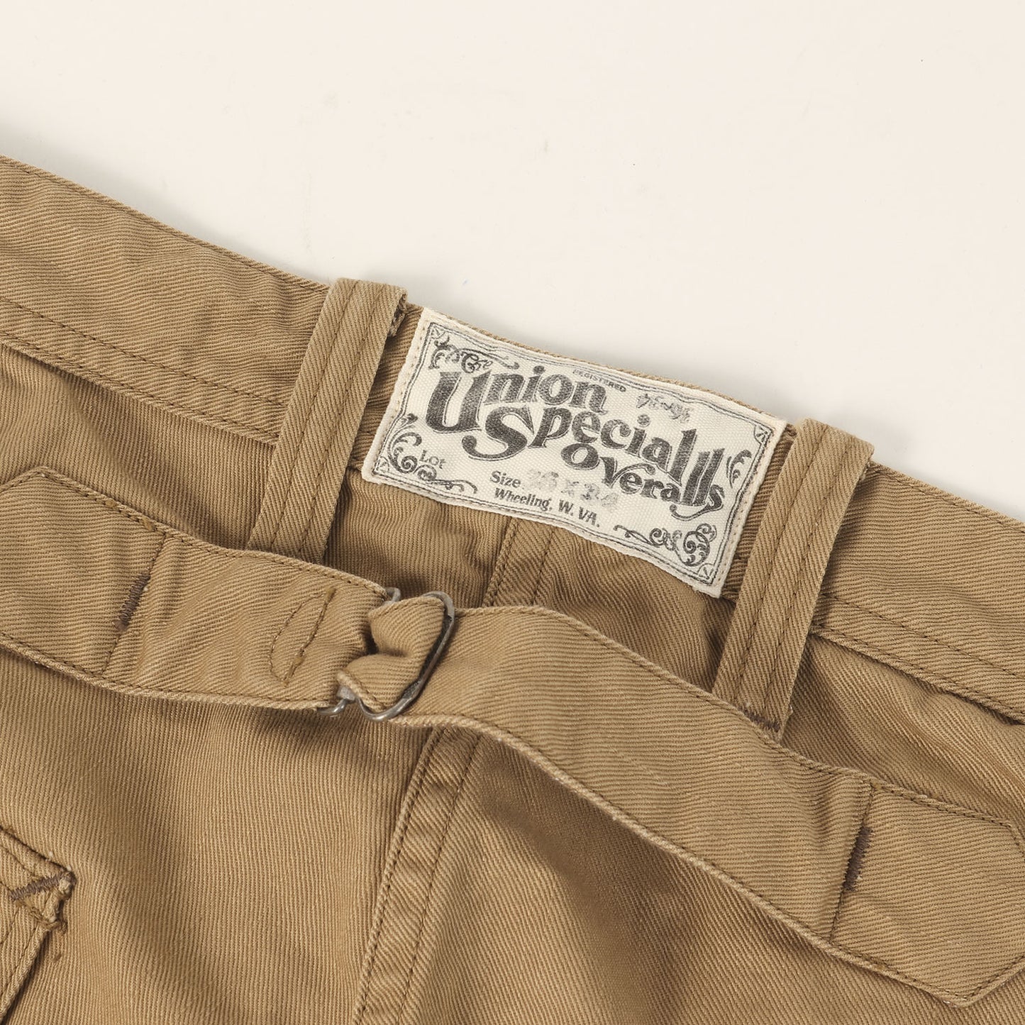 シンチバック付き コットンツイル ワークパンツ (UNION SPECIAL)