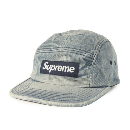 25AW ヴィンテージ加工 デニム BOXロゴ キャンプキャップ(Washed Chino Twill Camp Cap)