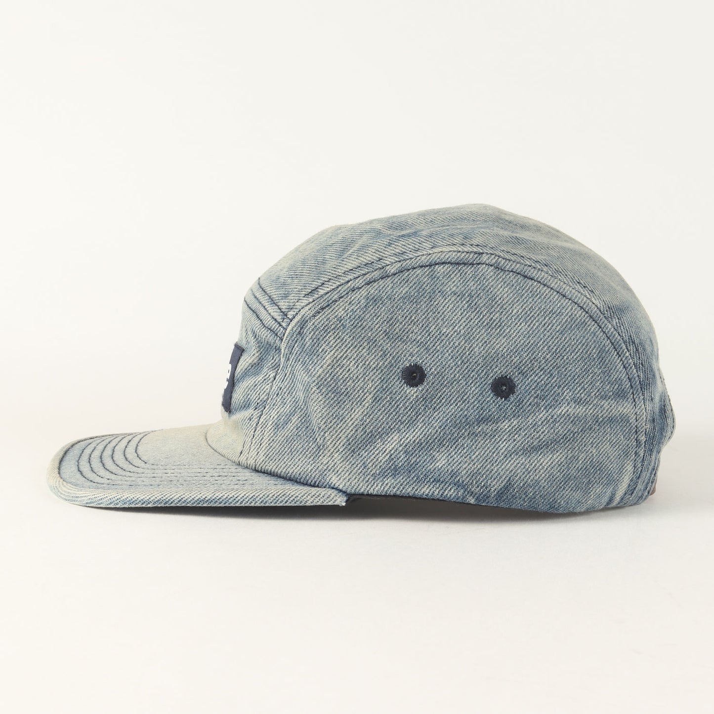 25AW ヴィンテージ加工 デニム BOXロゴ キャンプキャップ(Washed Chino Twill Camp Cap)