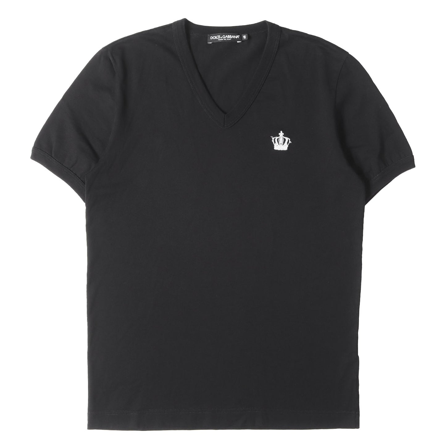 クラウン刺繍 Vネック Tシャツ