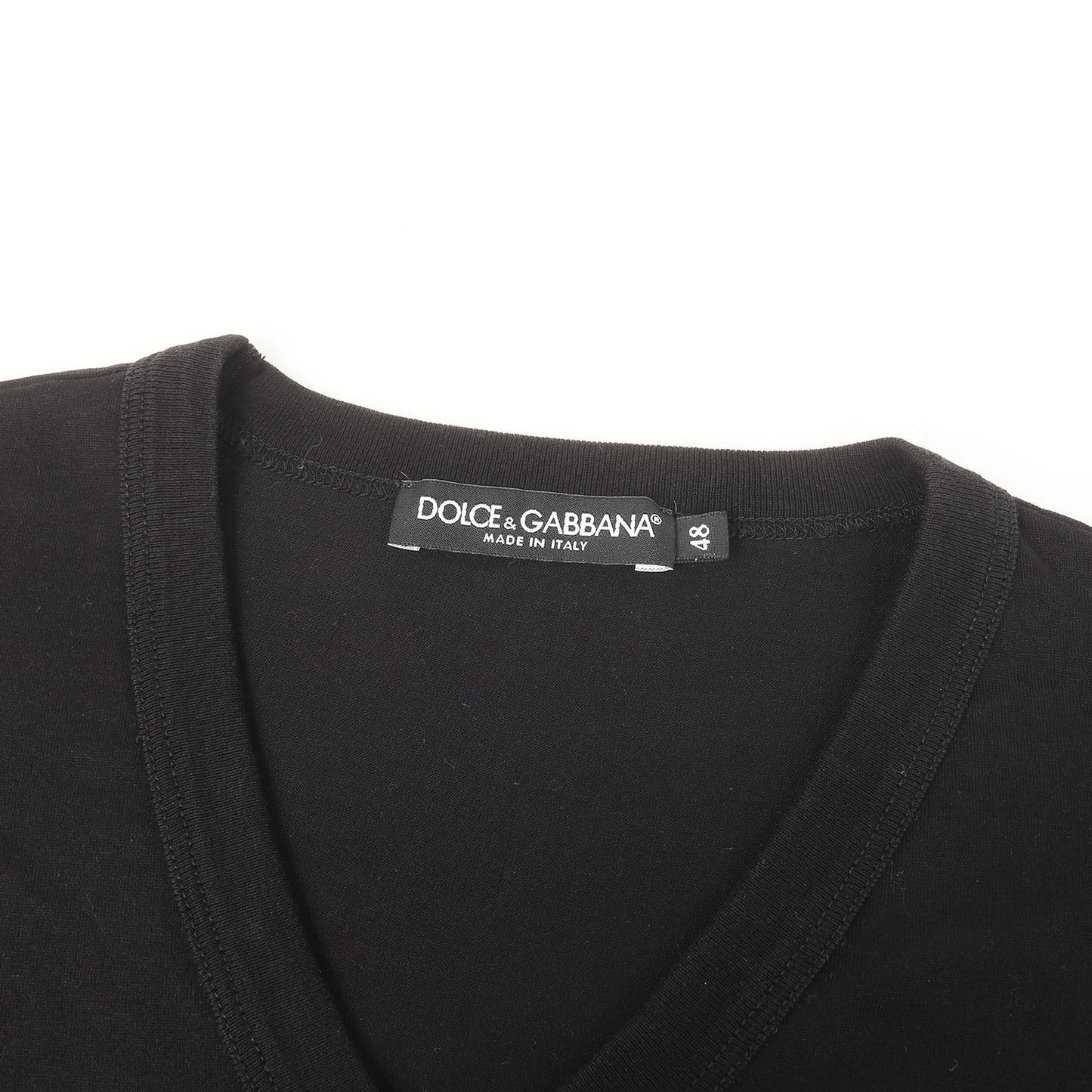クラウン刺繍 Vネック Tシャツ