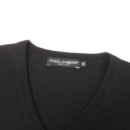 クラウン刺繍 Vネック Tシャツ
