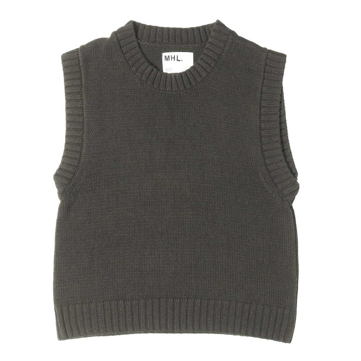 23AW リネン/コットン ニットベスト