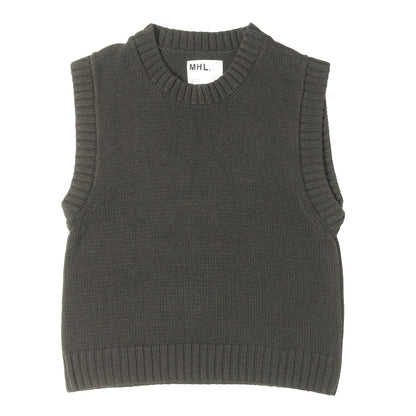 23AW リネン/コットン ニットベスト