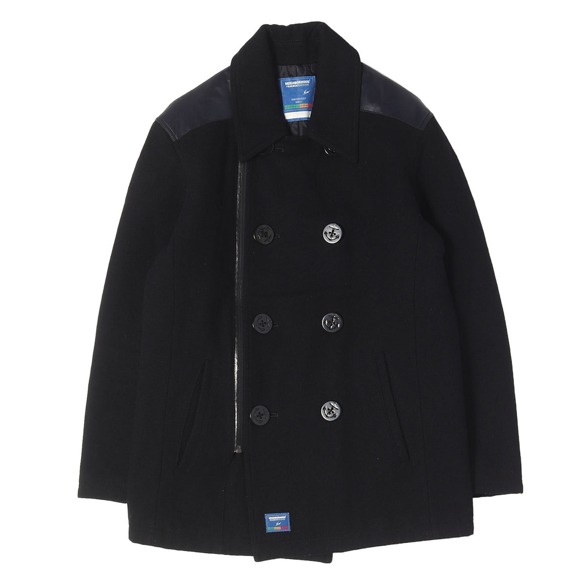 00s ×fragment design メルトンウール ジップ Pコート(FR.PEA / M-COAT)