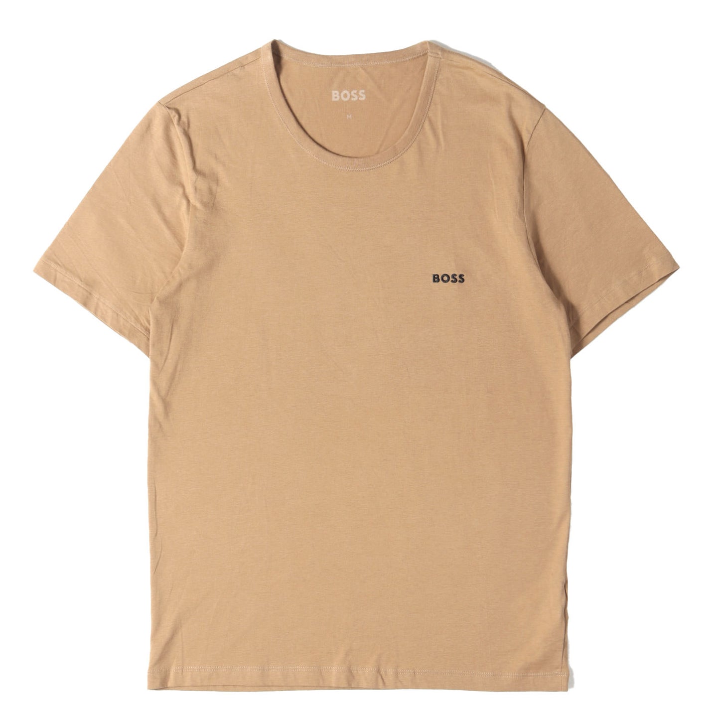 現行モデル ブランドロゴ刺繍 クルーネック Tシャツ