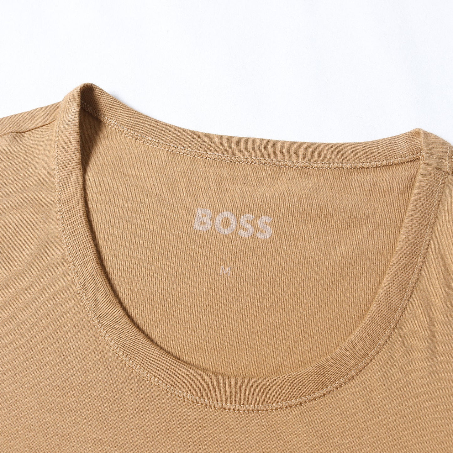 現行モデル ブランドロゴ刺繍 クルーネック Tシャツ