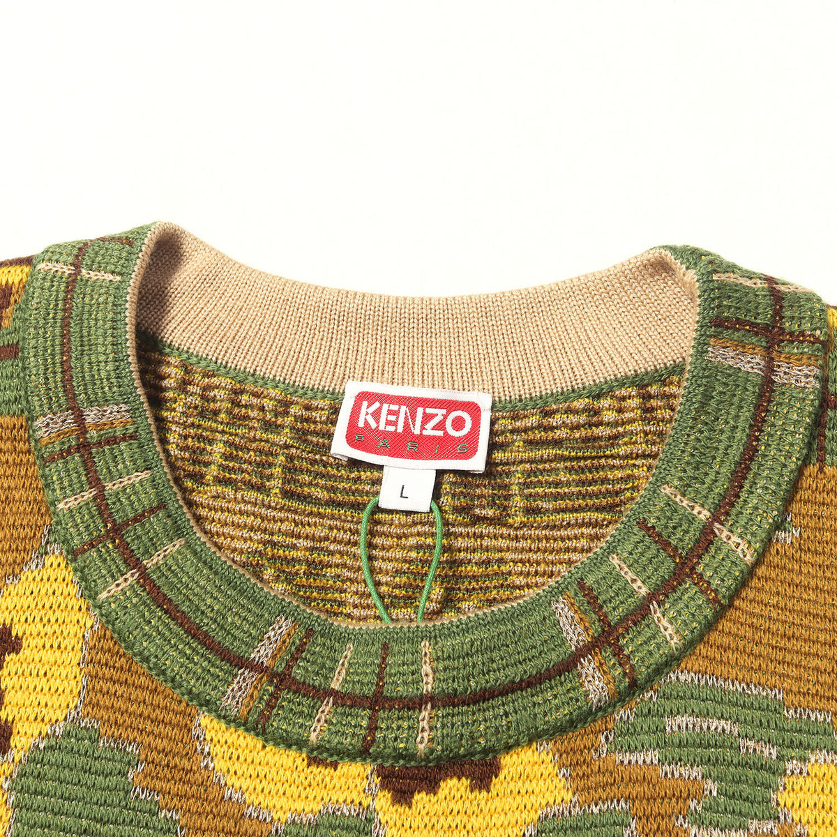 23AW フラワー柄 フェアアイル ウールニット セーター(Fairisle Crew Jumper)