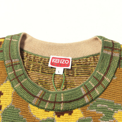 23AW フラワー柄 フェアアイル ウールニット セーター(Fairisle Crew Jumper)