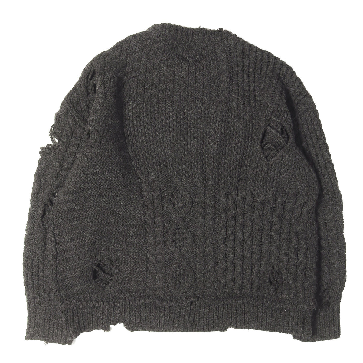 23AW サベージ加工 パッチワーク ニット セーター(PATCHWORK SAVAGE SWEATER)