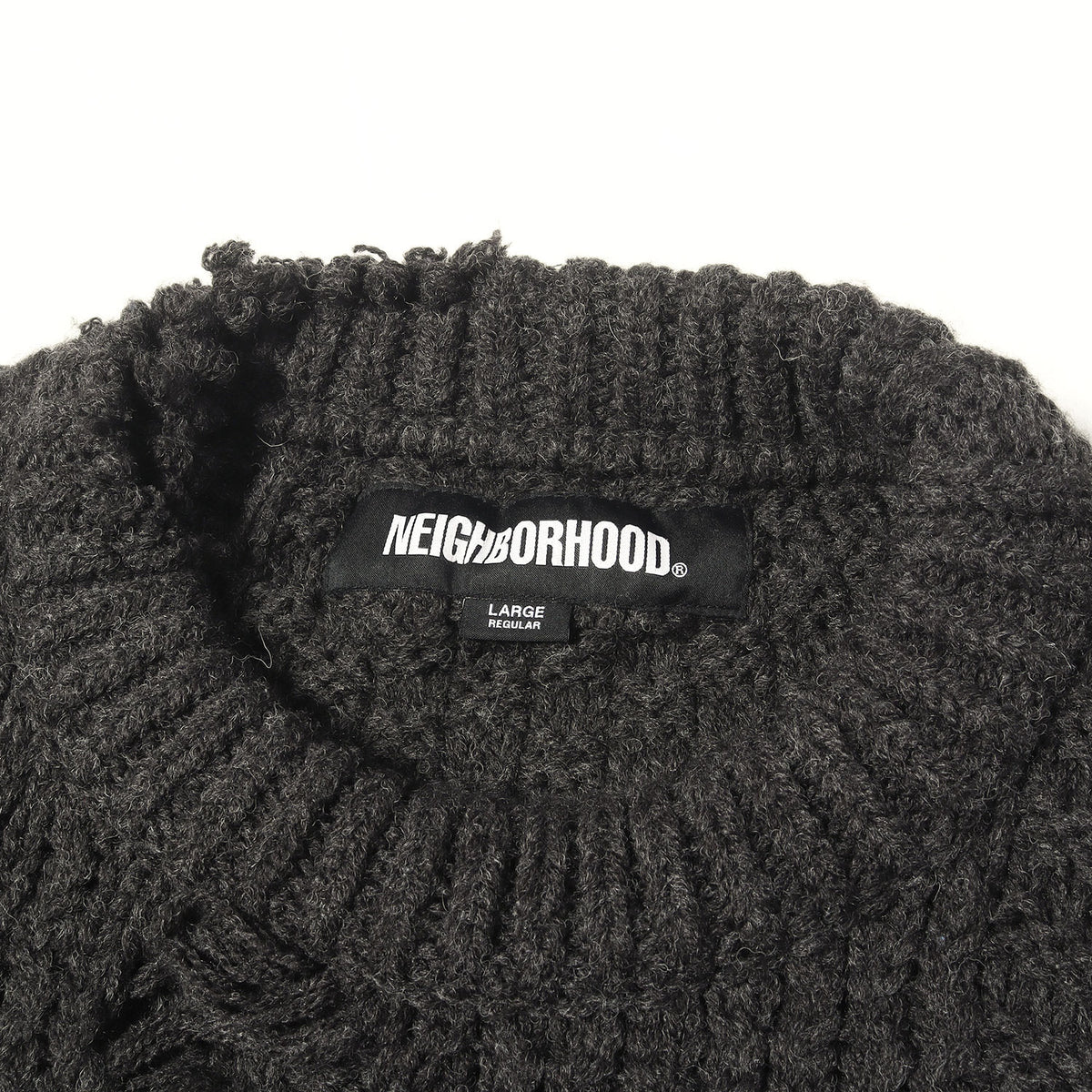 23AW サベージ加工 パッチワーク ニット セーター(PATCHWORK SAVAGE SWEATER)