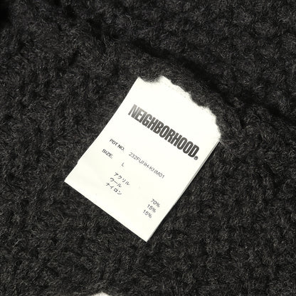 23AW サベージ加工 パッチワーク ニット セーター(PATCHWORK SAVAGE SWEATER)