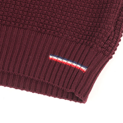 ポップコーン編み ウールニット セーター(MAGLIONE TRICOT GIROCOLLO)