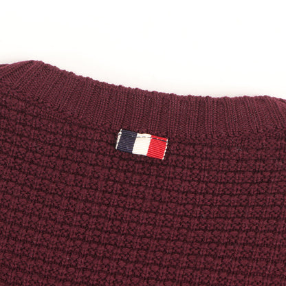 ポップコーン編み ウールニット セーター(MAGLIONE TRICOT GIROCOLLO)