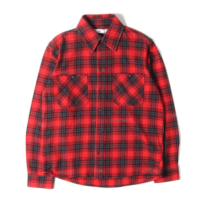 20AW ステンシル アロー チェック フランネルシャツ(STENCIL FLANNEL CHECK SHIRT)