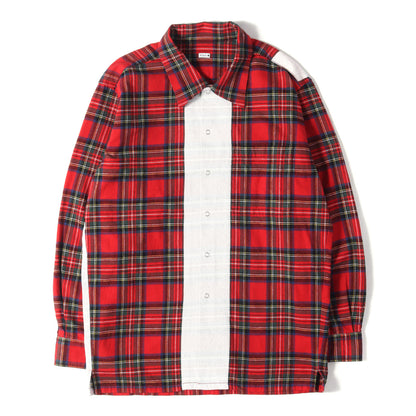23SS ライン チェック フランネルシャツ (LINE NEL CHECK SHIRT)