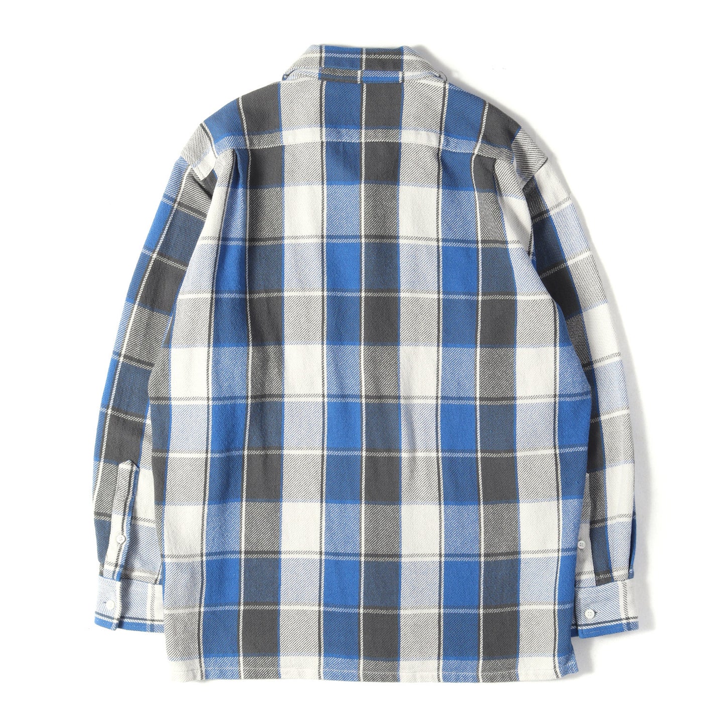 21AW オープンカラー ヘビー チェックネルシャツ(CHECK NEL SHIRT)
