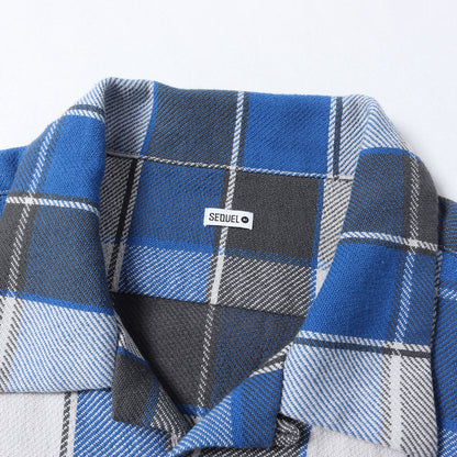 21AW オープンカラー ヘビー チェックネルシャツ(CHECK NEL SHIRT)