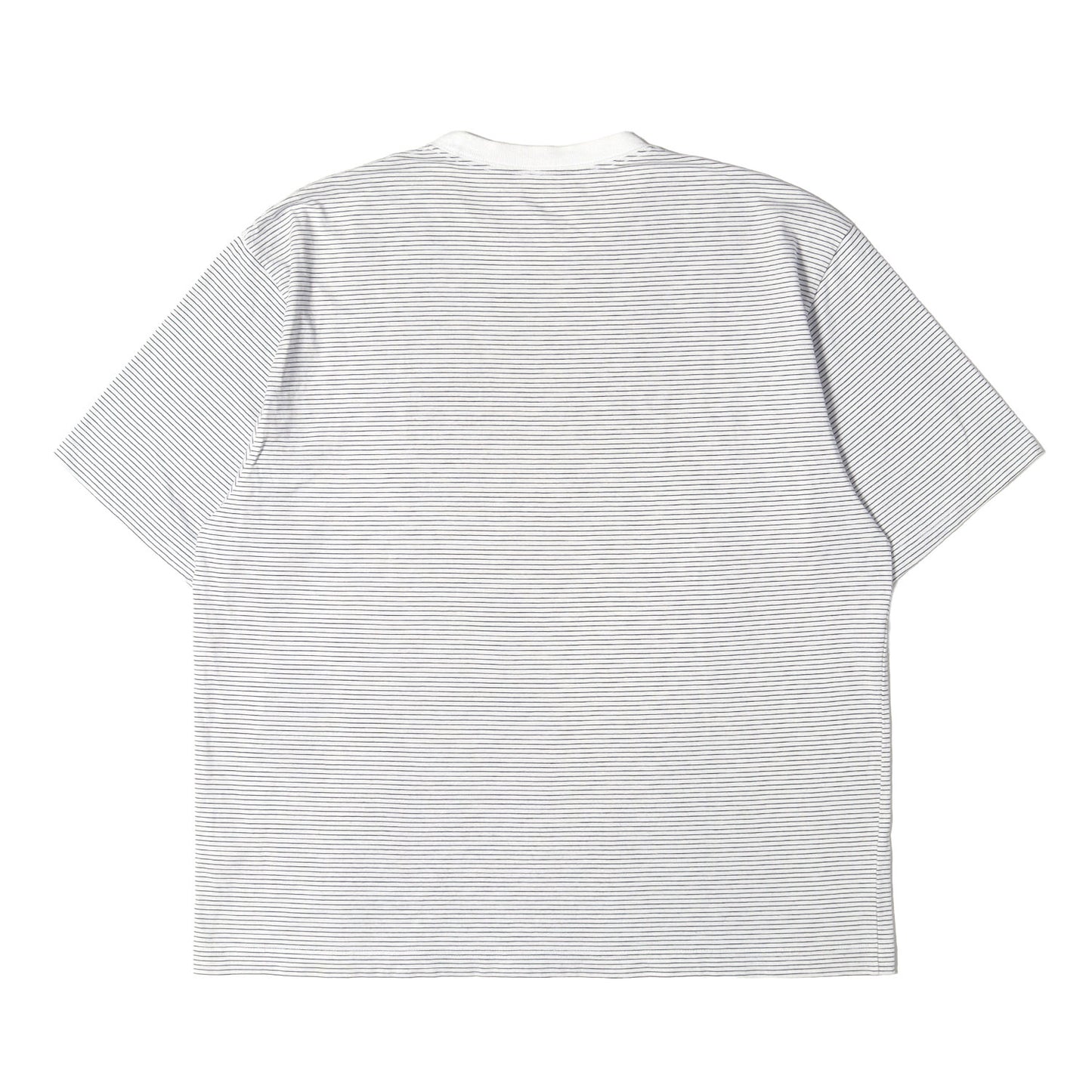 22SS ロゴ刺繍 ボーダー クルーネック Tシャツ