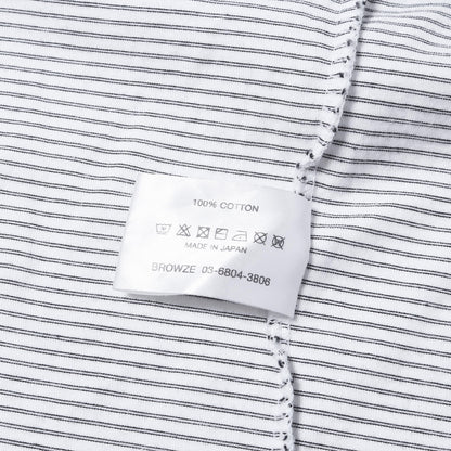 22SS ロゴ刺繍 ボーダー クルーネック Tシャツ