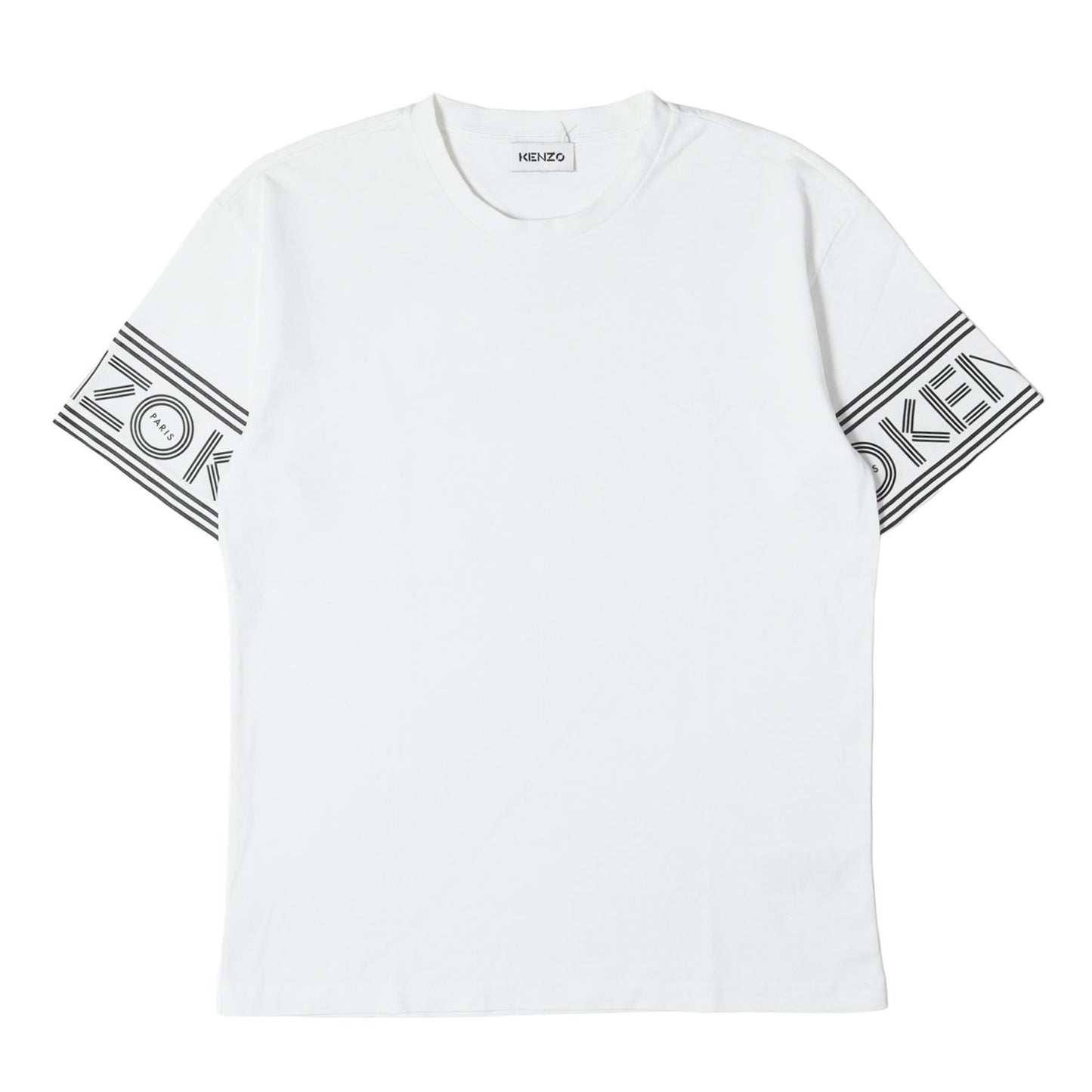 袖ロゴ クルーネック Tシャツ