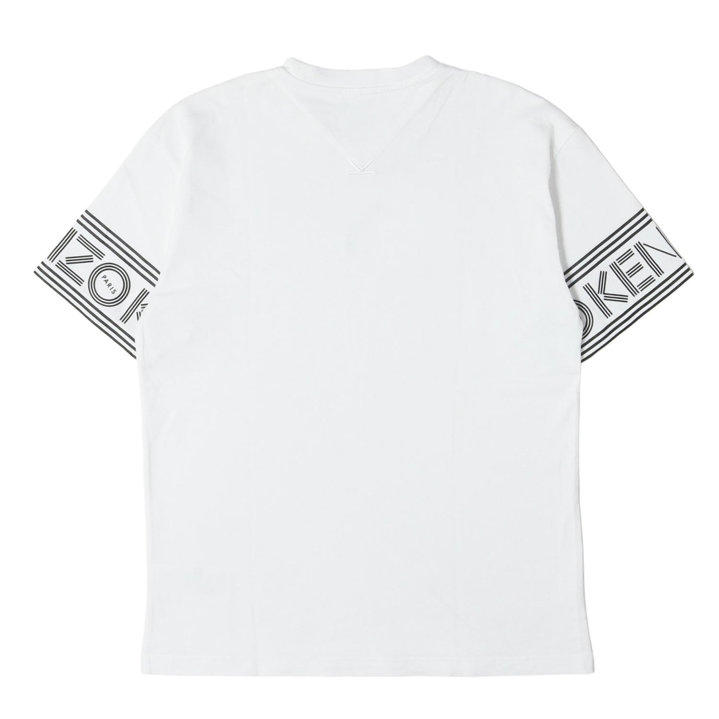 袖ロゴ クルーネック Tシャツ