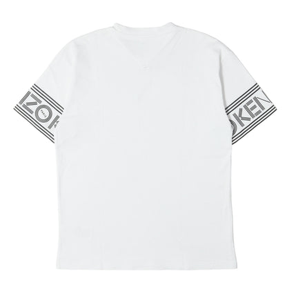 袖ロゴ クルーネック Tシャツ