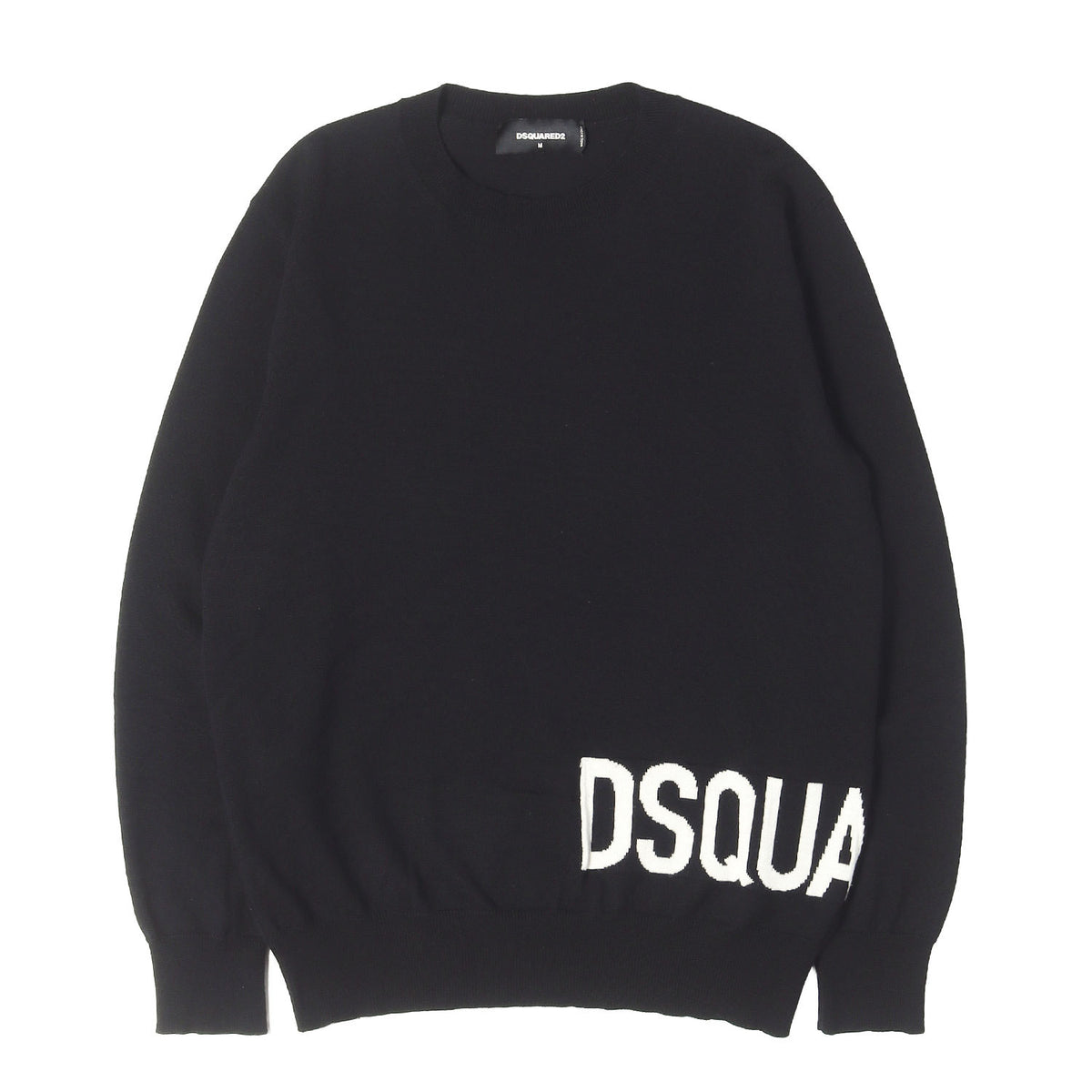 23AW ブランドロゴ クルーネック ウールニット