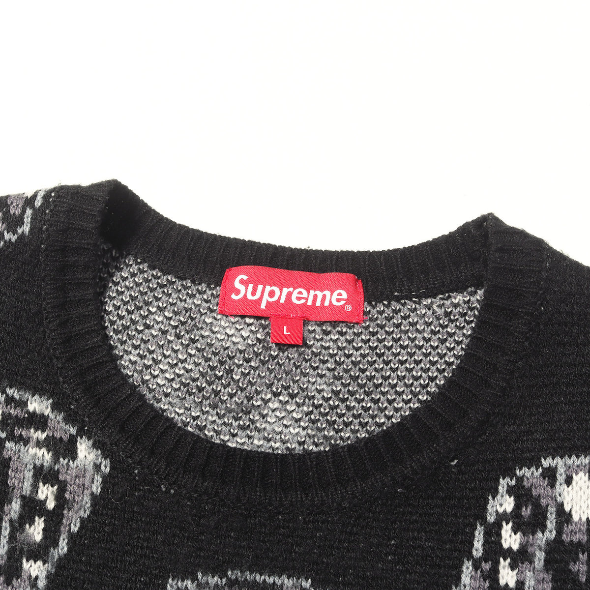 22AW ダイス柄 クルーネック ニット セーター(Dice Sweater)