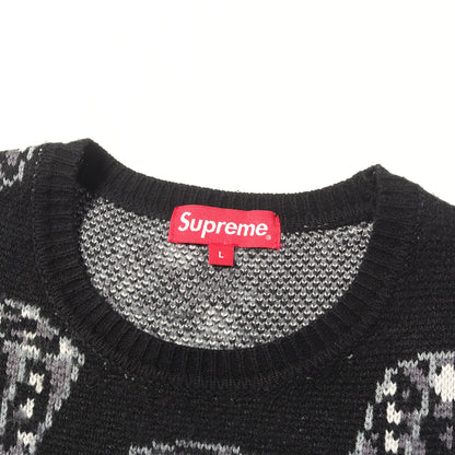 22AW ダイス柄 クルーネック ニット セーター(Dice Sweater)