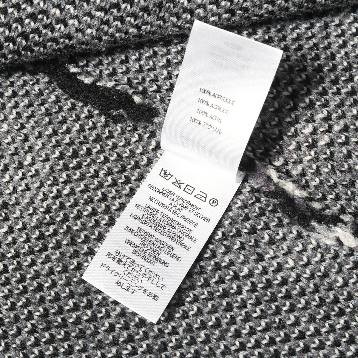 22AW ダイス柄 クルーネック ニット セーター(Dice Sweater)