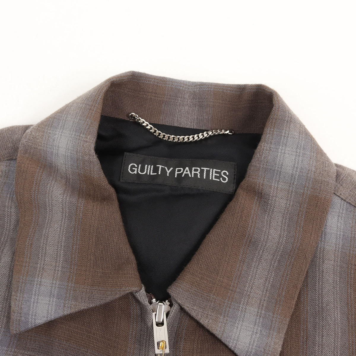 24SS オンブレチェック レーヨン スイングトップ / ジャケット(50'S JACKET)