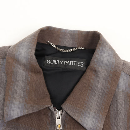24SS オンブレチェック レーヨン スイングトップ / ジャケット(50'S JACKET)