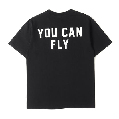 YOU CAN FLYロゴ クルーネック Tシャツ