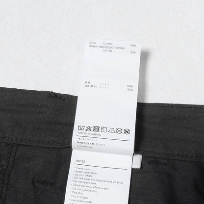 24AW リップストップ ミリタリー カーゴパンツ(MILT9601 / TROUSERS / COTTON. RIPSTOP)