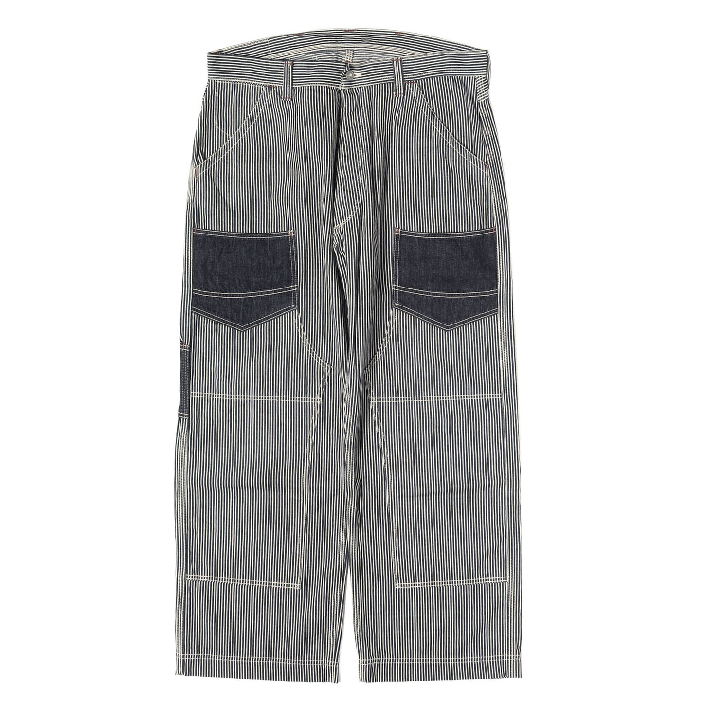 デリックマン ヒッコリーデニム ダブルニー ワークパンツ (UNION SPECIAL OVERALLS DERRICKMAN HICKORY)