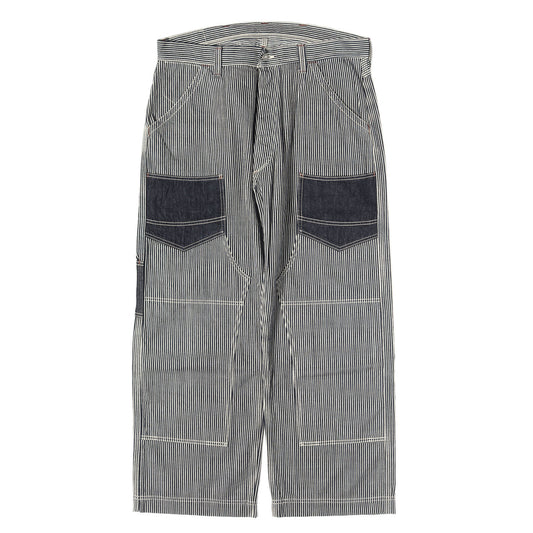 デリックマン ヒッコリーデニム ダブルニー ワークパンツ (UNION SPECIAL OVERALLS DERRICKMAN HICKORY)
