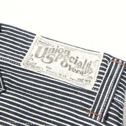 デリックマン ヒッコリーデニム ダブルニー ワークパンツ (UNION SPECIAL OVERALLS DERRICKMAN HICKORY)