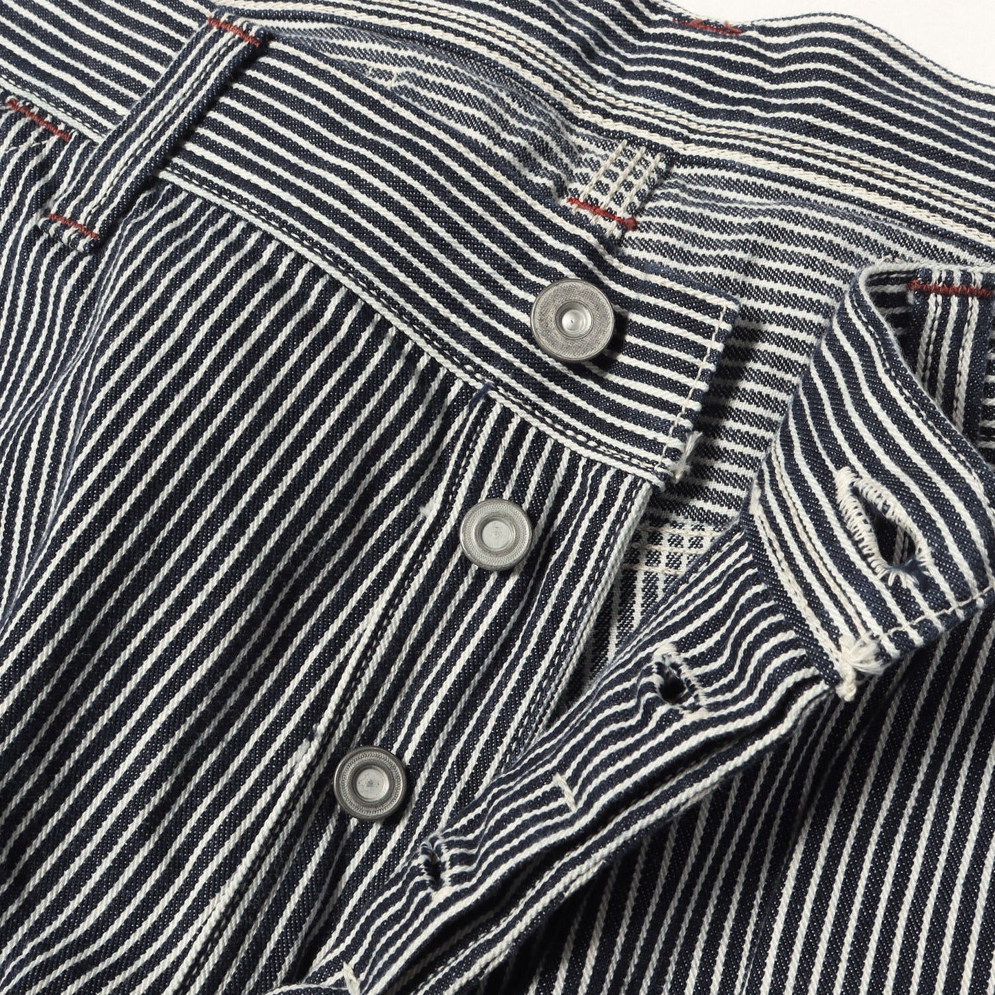 デリックマン ヒッコリーデニム ダブルニー ワークパンツ (UNION SPECIAL OVERALLS DERRICKMAN HICKORY)