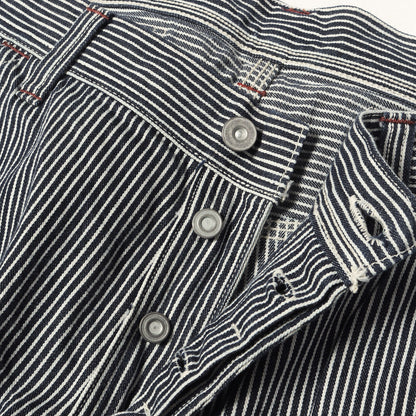デリックマン ヒッコリーデニム ダブルニー ワークパンツ (UNION SPECIAL OVERALLS DERRICKMAN HICKORY)