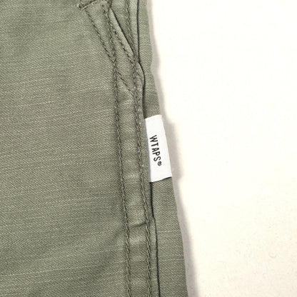 バックサテン ミリタリー ワイド テーパード パンツ(CAPE)