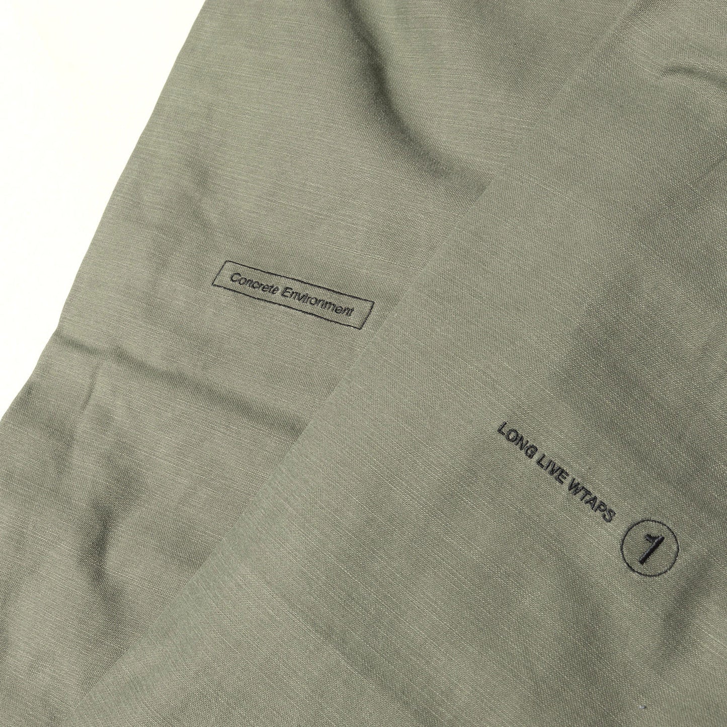バックサテン ミリタリー ワイド テーパード パンツ(CAPE)