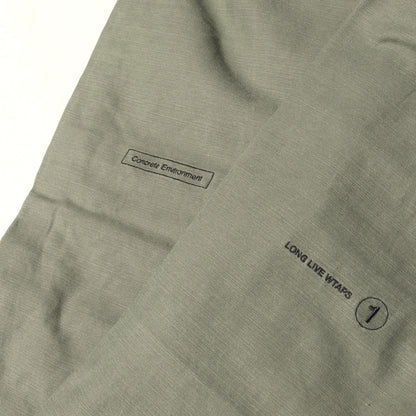 バックサテン ミリタリー ワイド テーパード パンツ(CAPE)