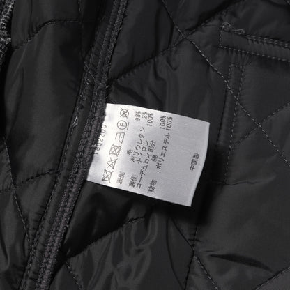 グレンチェック キルティング ウール ジャケット